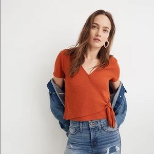 🔥SALE🔥 Madewell Texture and Thread Wrap Top